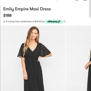 Empire maxi dress from show me your mumu